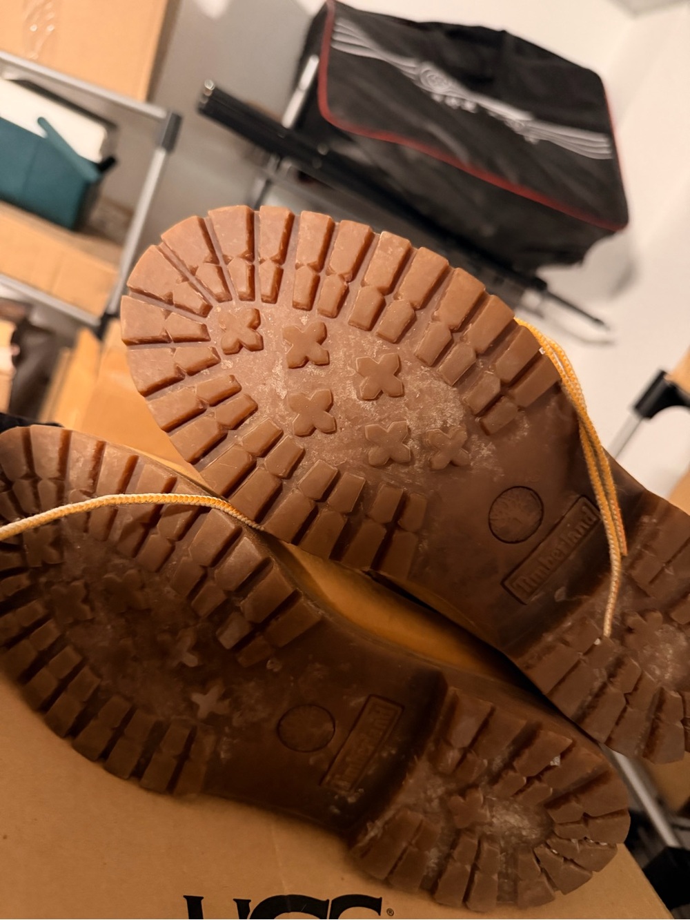 Timberland Tan Lace-Up Trail Boots